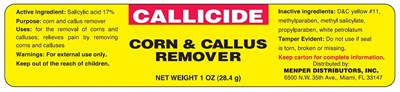 Callicide Label (Callicide Label)